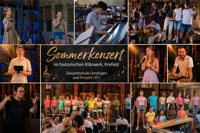 Schülerkonzert der Gesamtschule Uerdingen im Historischen Klärwerk Krefeld